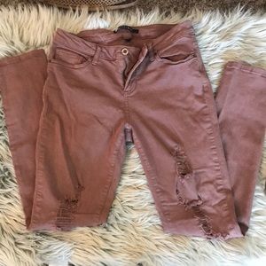 Size 9 mauve skinny jeans
